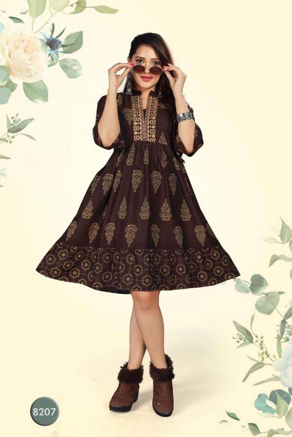 Beauty Queen Vihana 1 Rayon Fancy Western Shorty Kurti Collection